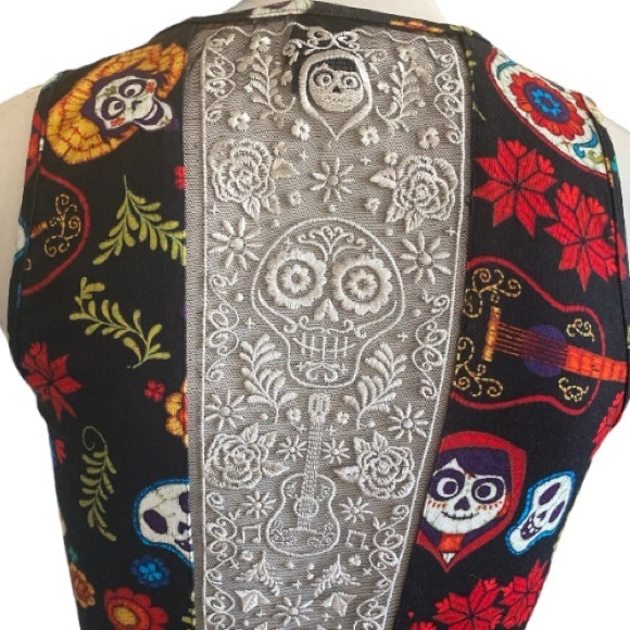 Disney Pixar Coco Floral Lace Back Dress Size S - Picture 6 of 12